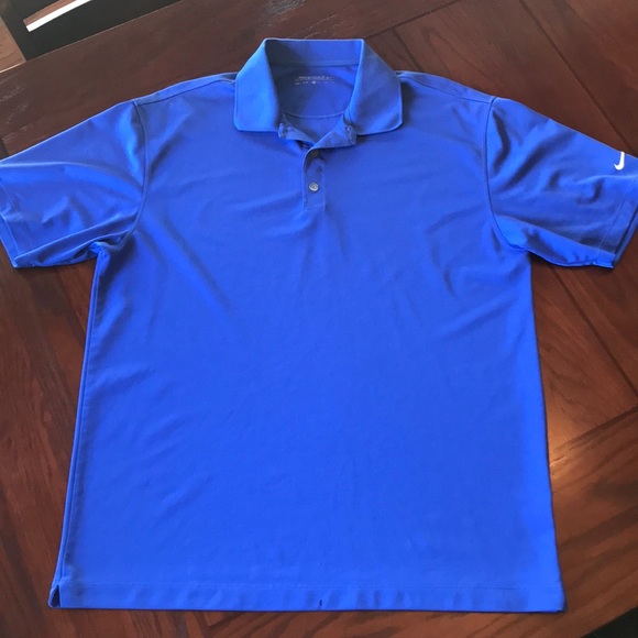 royal blue nike golf shirt